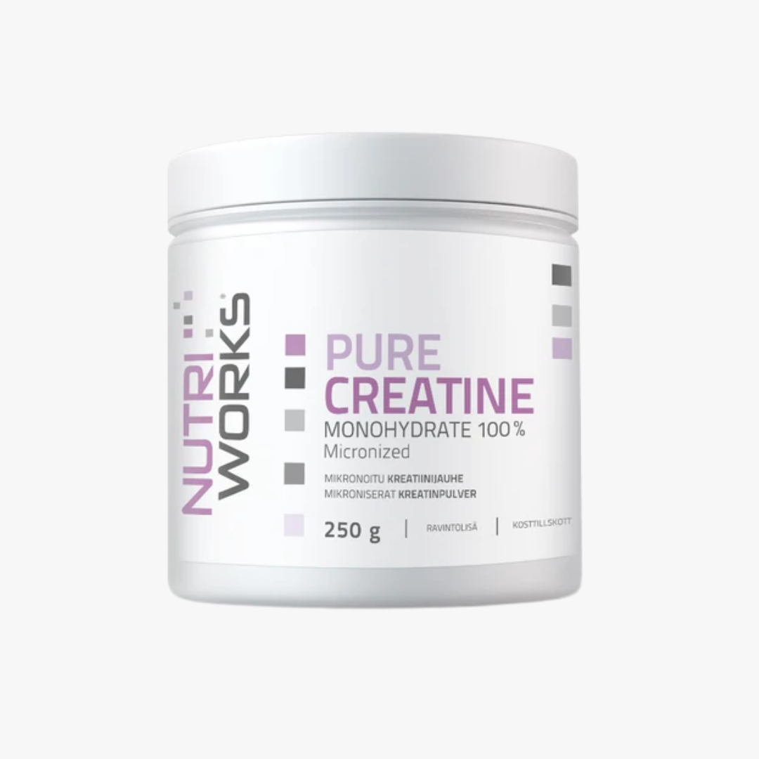 Pure Creatine Monohydrate 100% -Kreatiinijauhe, 250 g