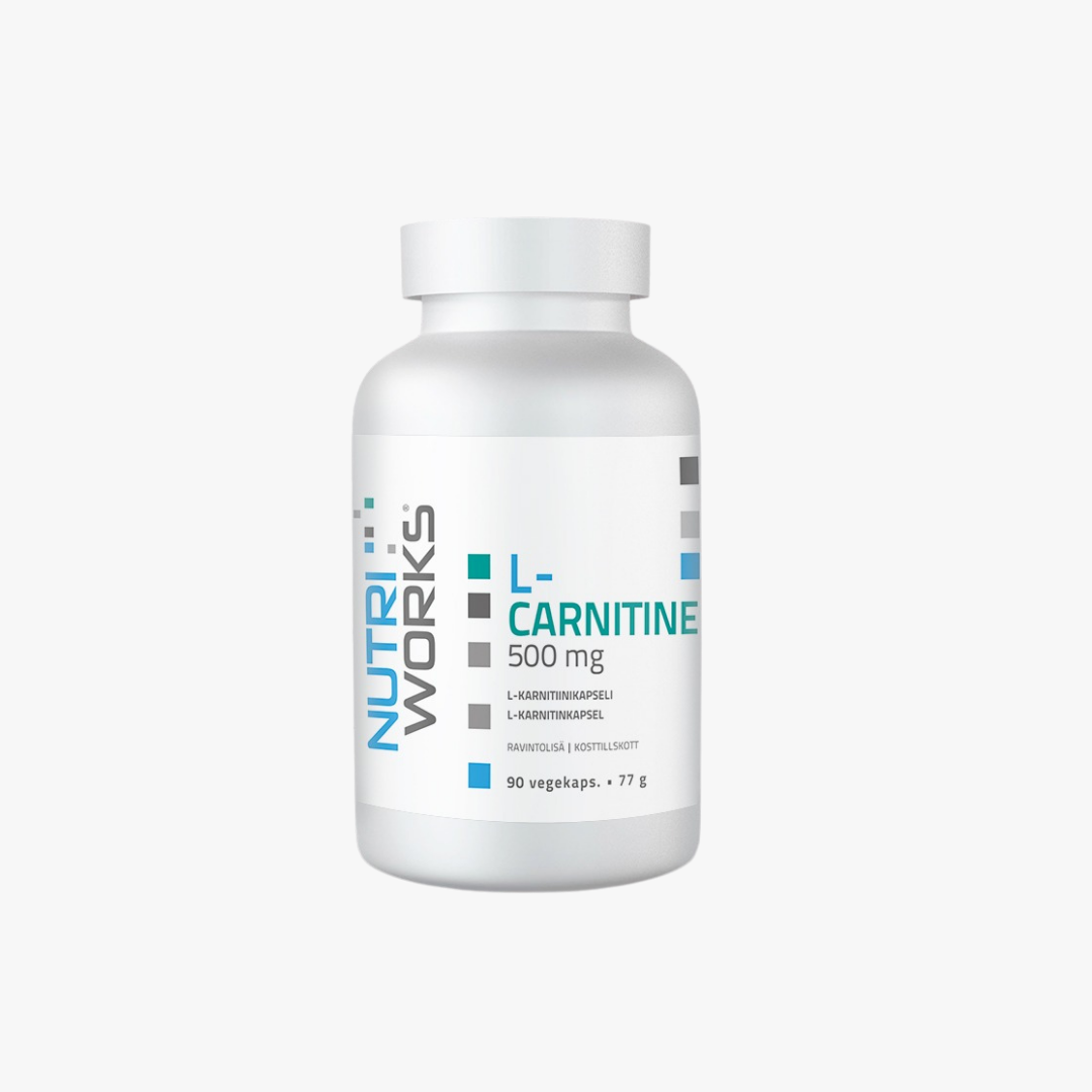 L-Carnitine 500 mg -Karnitiinikapseli, 90 kapselia