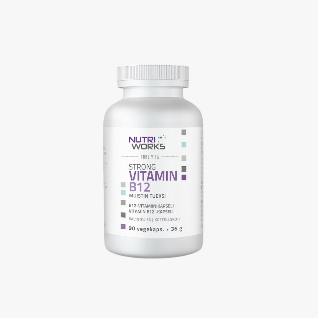 Strong Vitamin B12 -Vitamiinikapseli, 90 kapselia